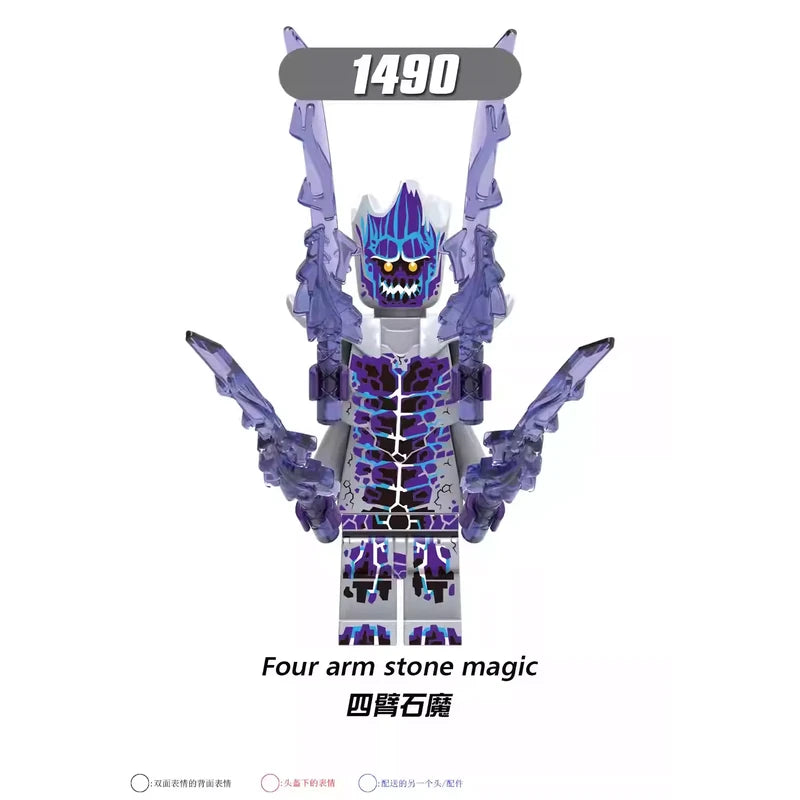 Four Arm Stone Magic Minifigures 1490 Other Minifigure