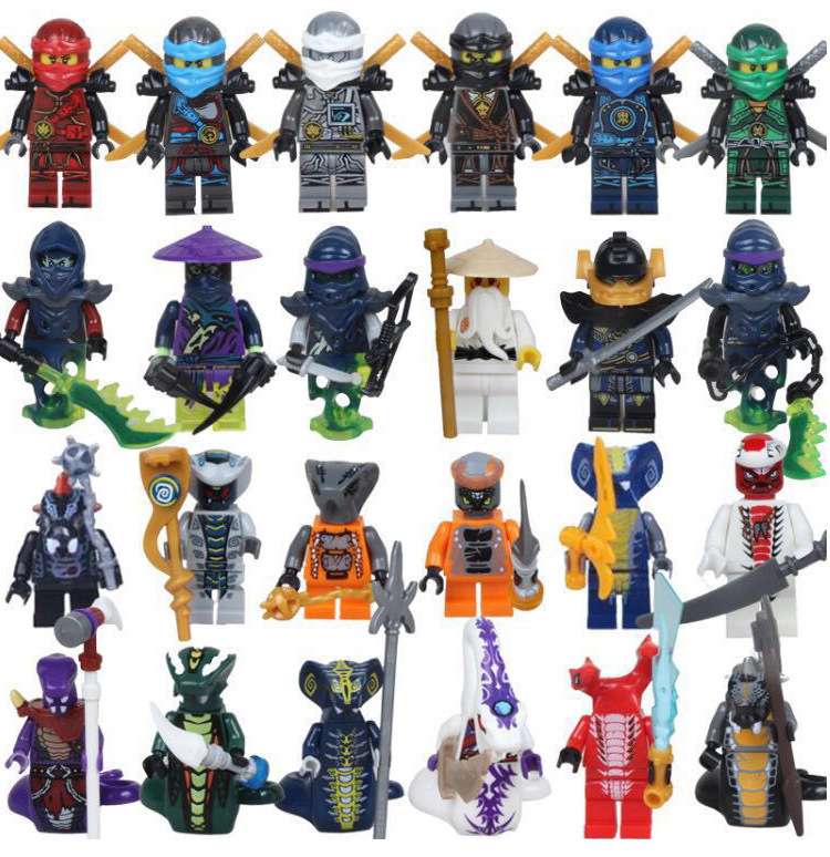 Ninjago Themed Complete Minifigure Pack LELE Series Model 31035