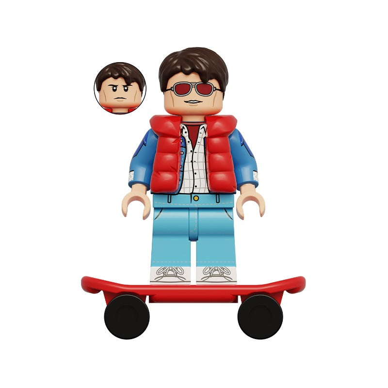 Back to the Future Movie Character Minifigure Marty McFly Single Figure 6b001