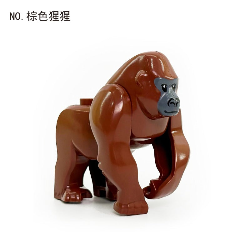 Jungle Animal Gorilla Collectible Minifigure Brown Fur Tone 76906