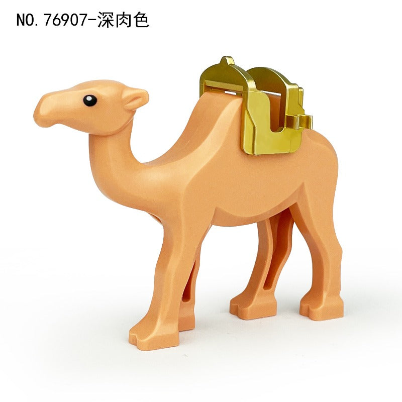 Middle Eastern Desert Camel Animal Compatible Minifigure Dark Flesh Shade 76907