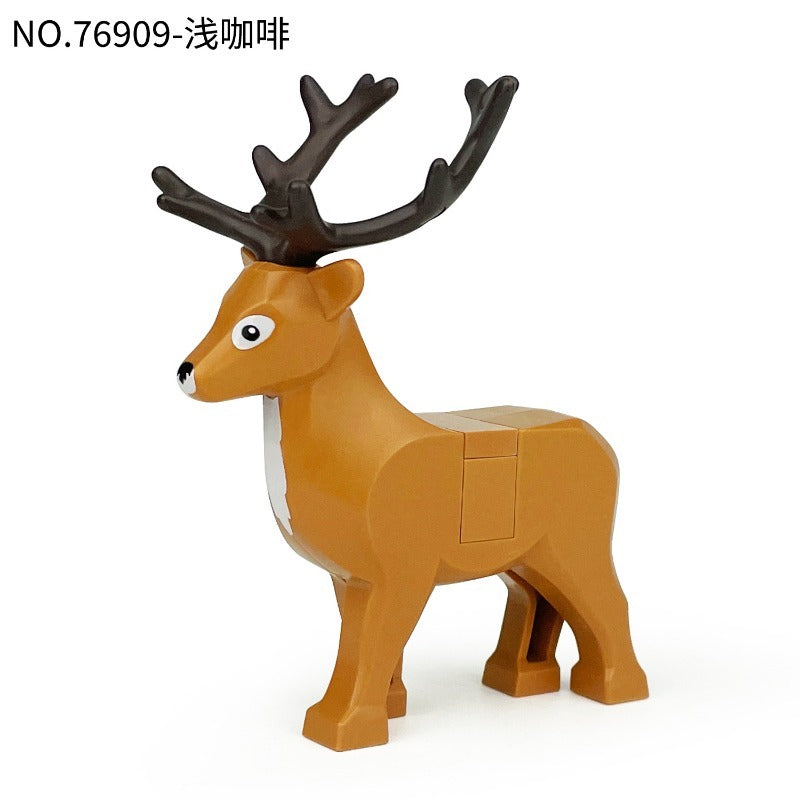Forest Wildlife Sika Deer Block Animal Minifigure Light Brown Shade 76909