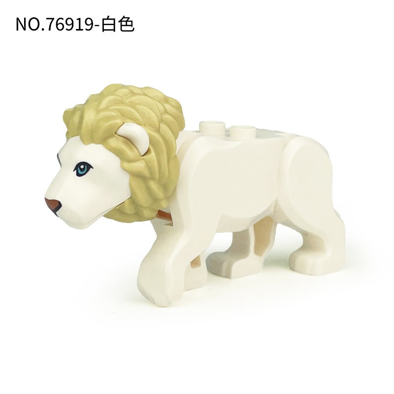 Wild Forest Lion Dual Figure Minifigure White Fur Shade 76919
