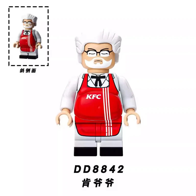 Colonel Sanders Minifigures DD8842 Celebrities MiniFigure