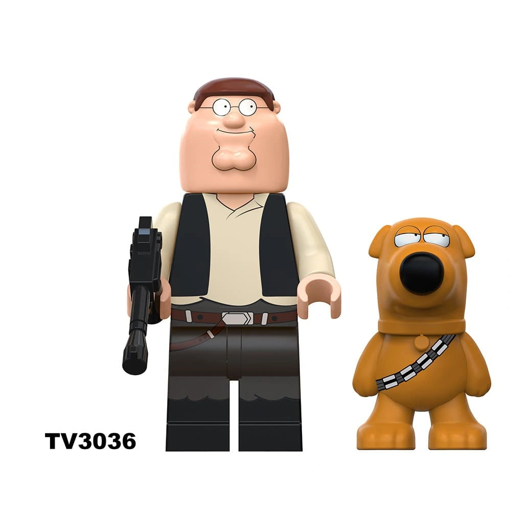 Peter Griffin Minifigures TV3036 Compatible With Lego
