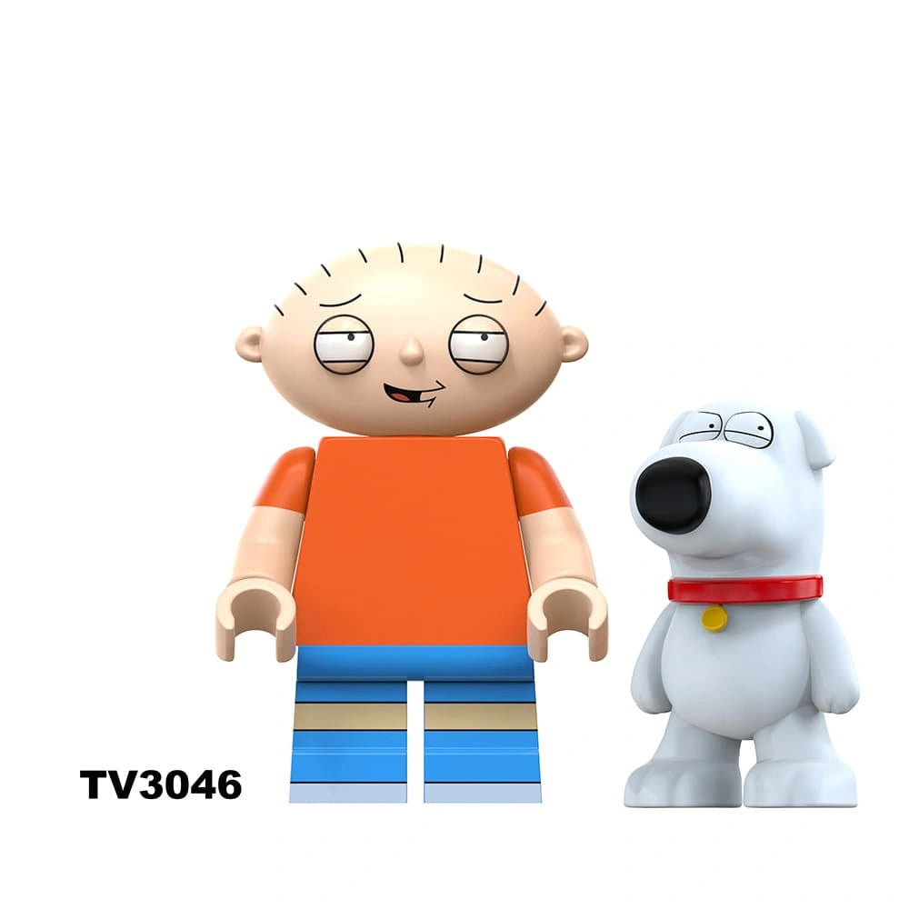 Stewie Griffin Minifigures TV3046 Compatible With Lego
