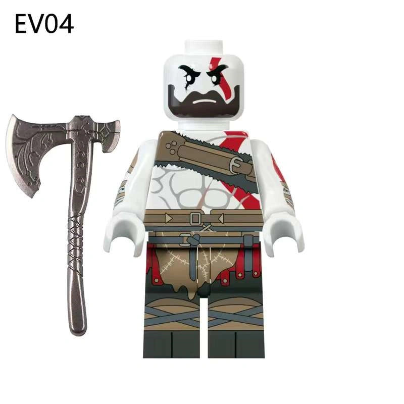 Kratos Minifigures EV04 Compatible With Lego
