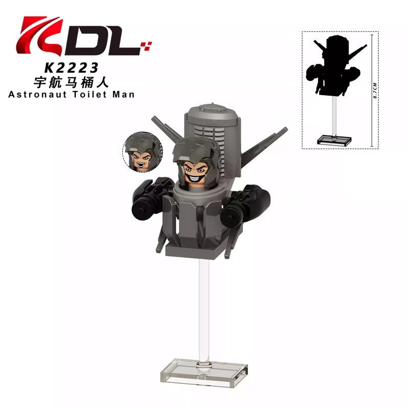 Astronaut Toilet Man minifigures K2223 Movies and TV figure