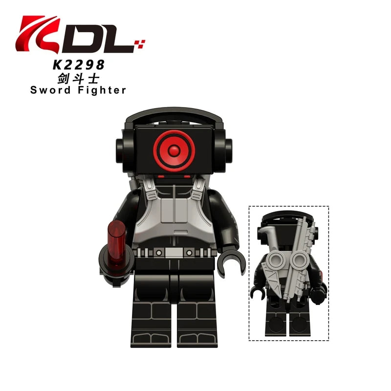 Skibidi Battle Blade Runner Speakerman Minifigure K2298