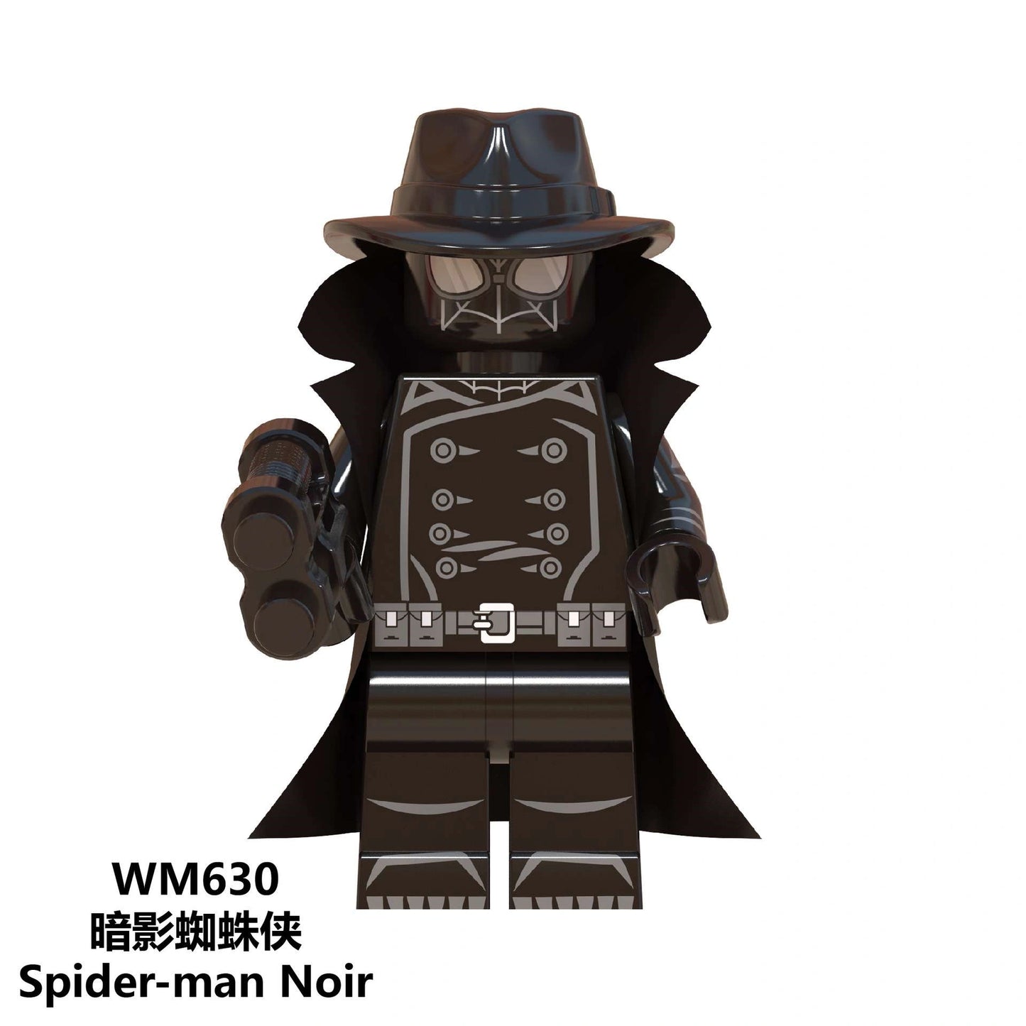 Spider-man Noir Minifigures WM630 Compatible With Lego