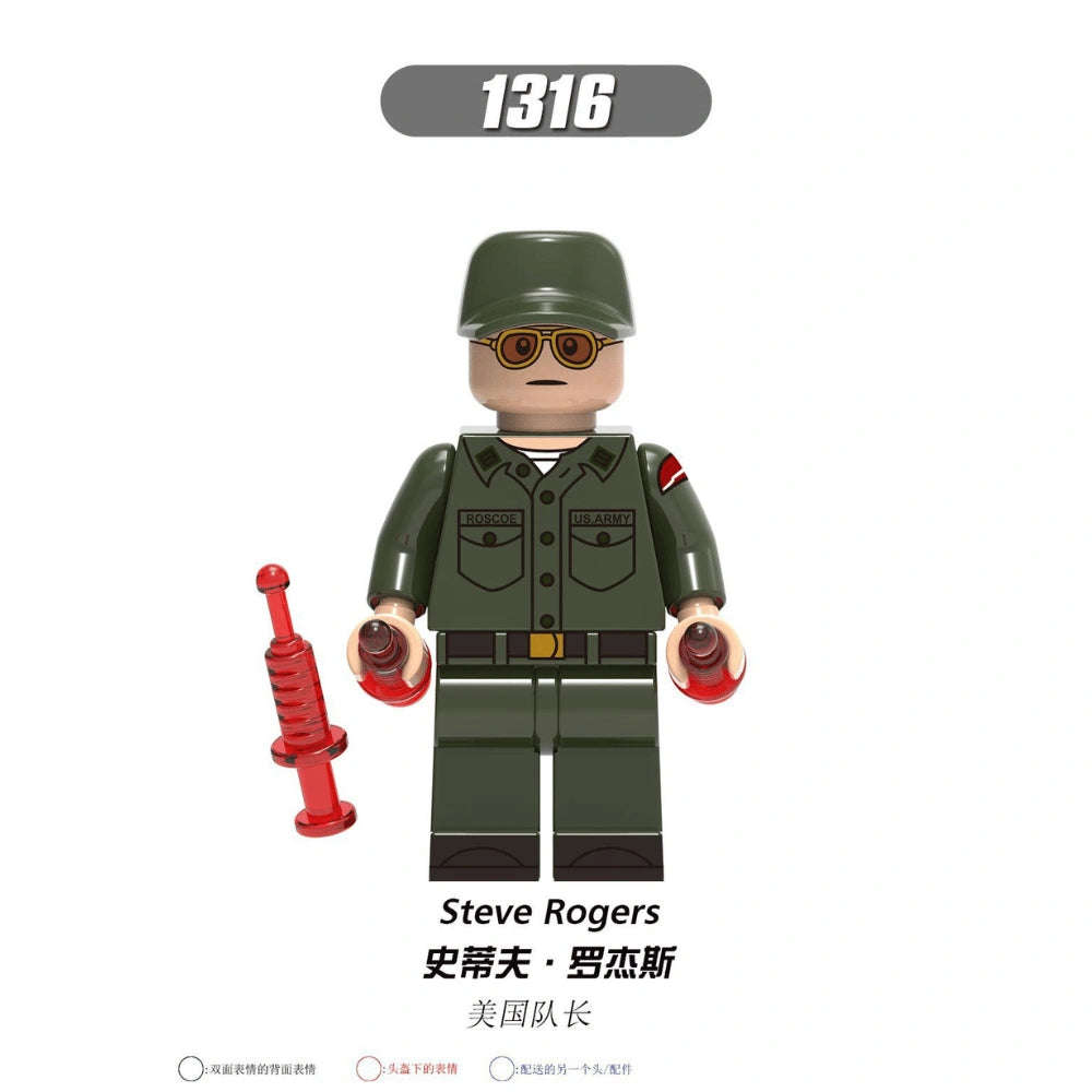 Steve Rogers Minifigures XH1316 Compatible With Lego