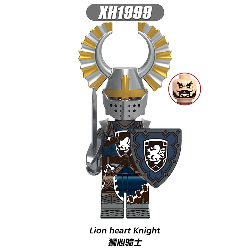 Lion Heart Knight Minifigures XH1999 Compatible With Lego