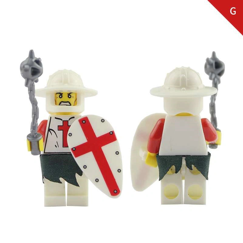 Red Cross Knight Minifigures AX9818-G Compatible With Lego