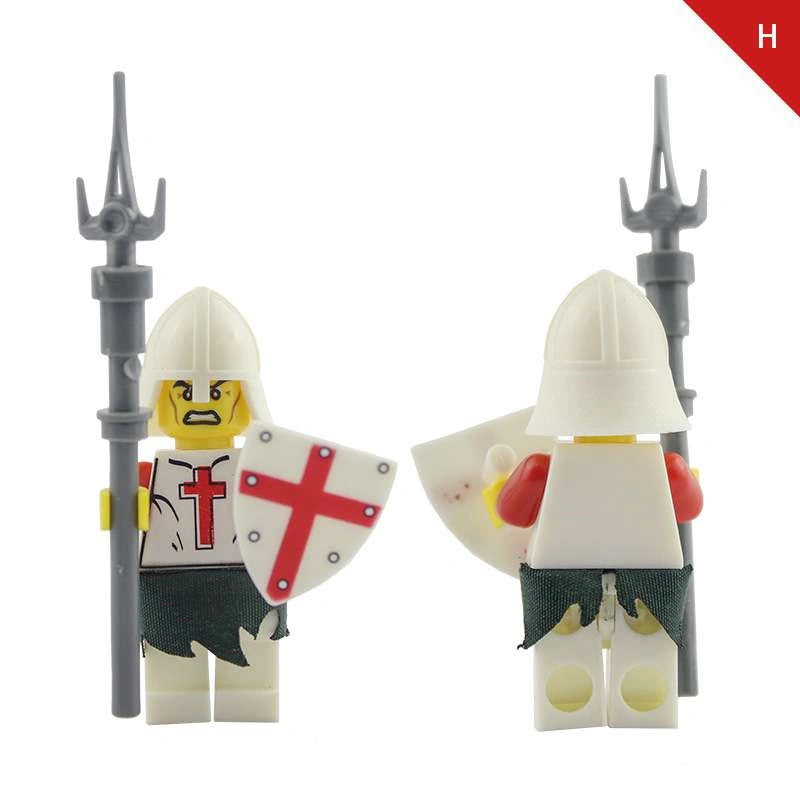 Red Cross Knight Minifigures AX9818-H Compatible With Lego