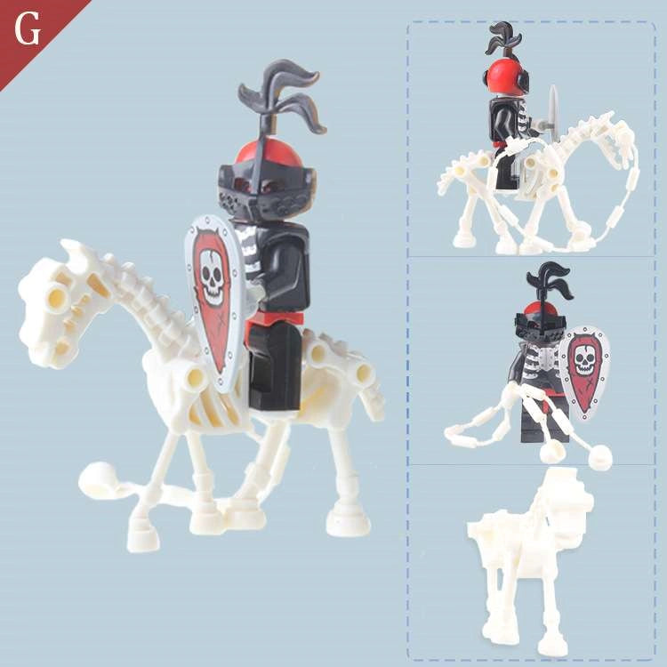Skeleton Knight Minifigures AX9815-G Compatible With Lego