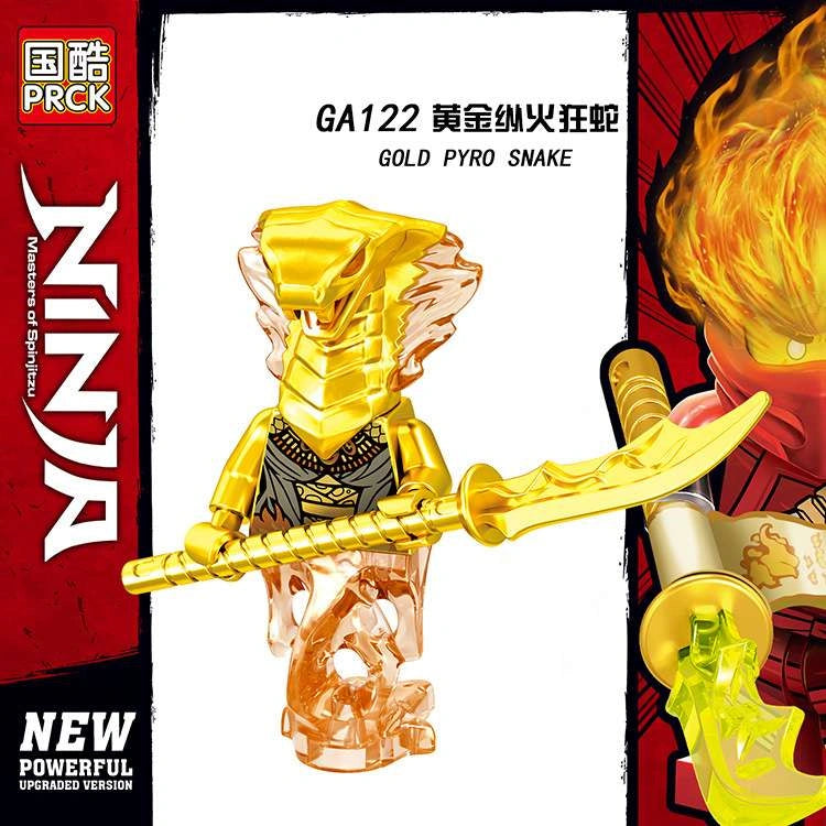 Gold Pyro Snake Minifigures GA122 Compatible With Lego