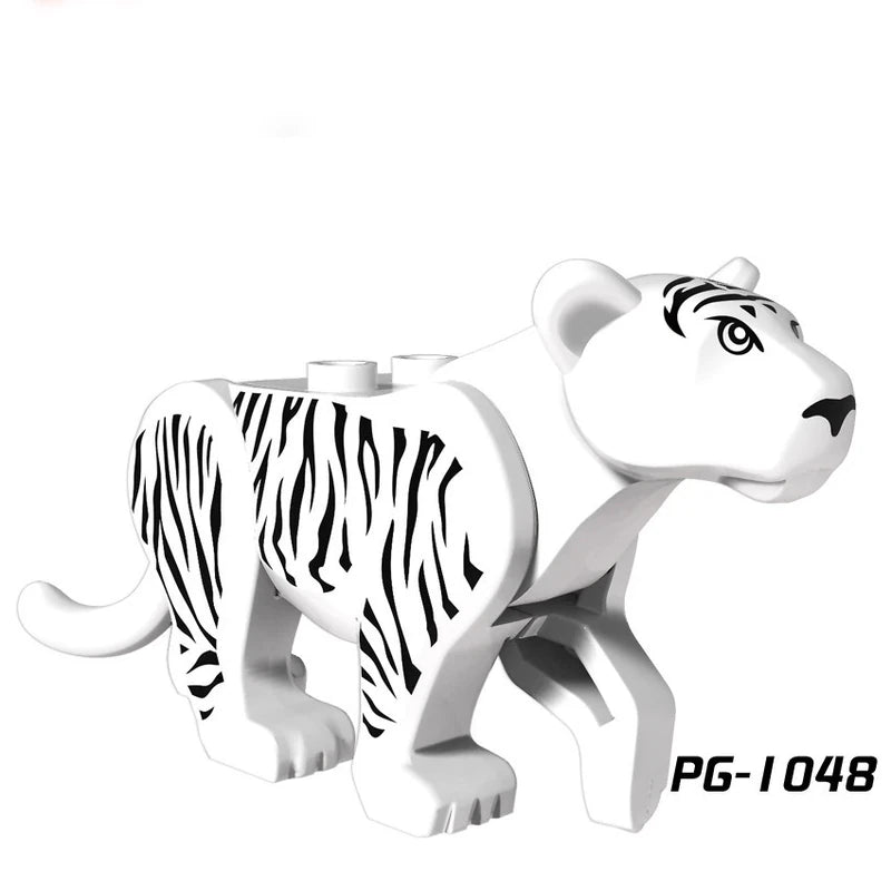 White Striped Tiger Minifigures PG-1048 Other MiniFigure