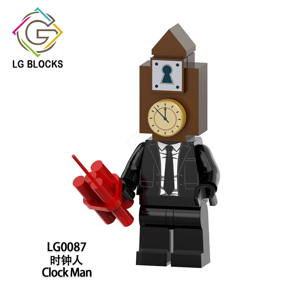 Clockman Minifigures LG0087 Compatible With Lego
