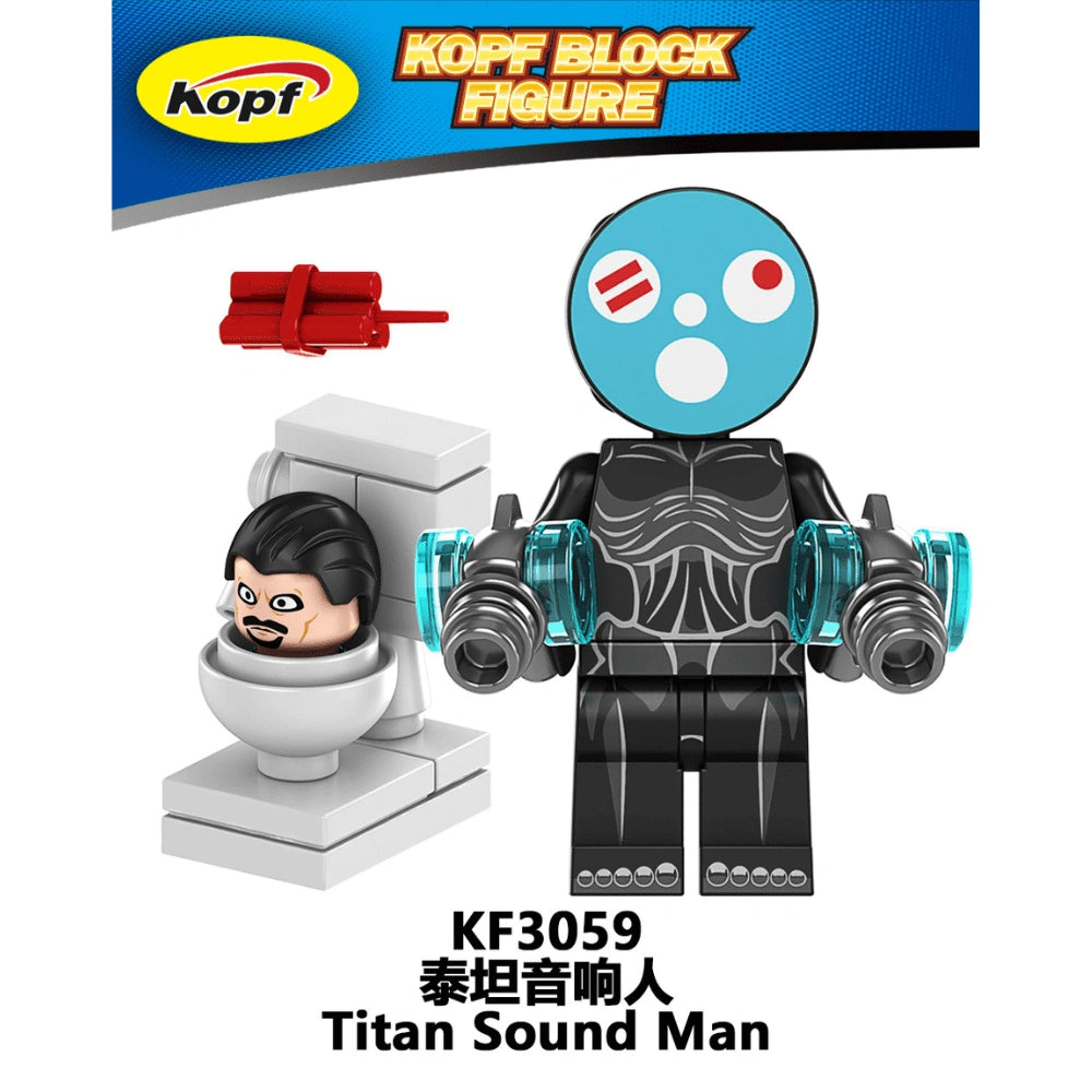 Titan Sound Man Minifigures KF3059 Compatible With Lego