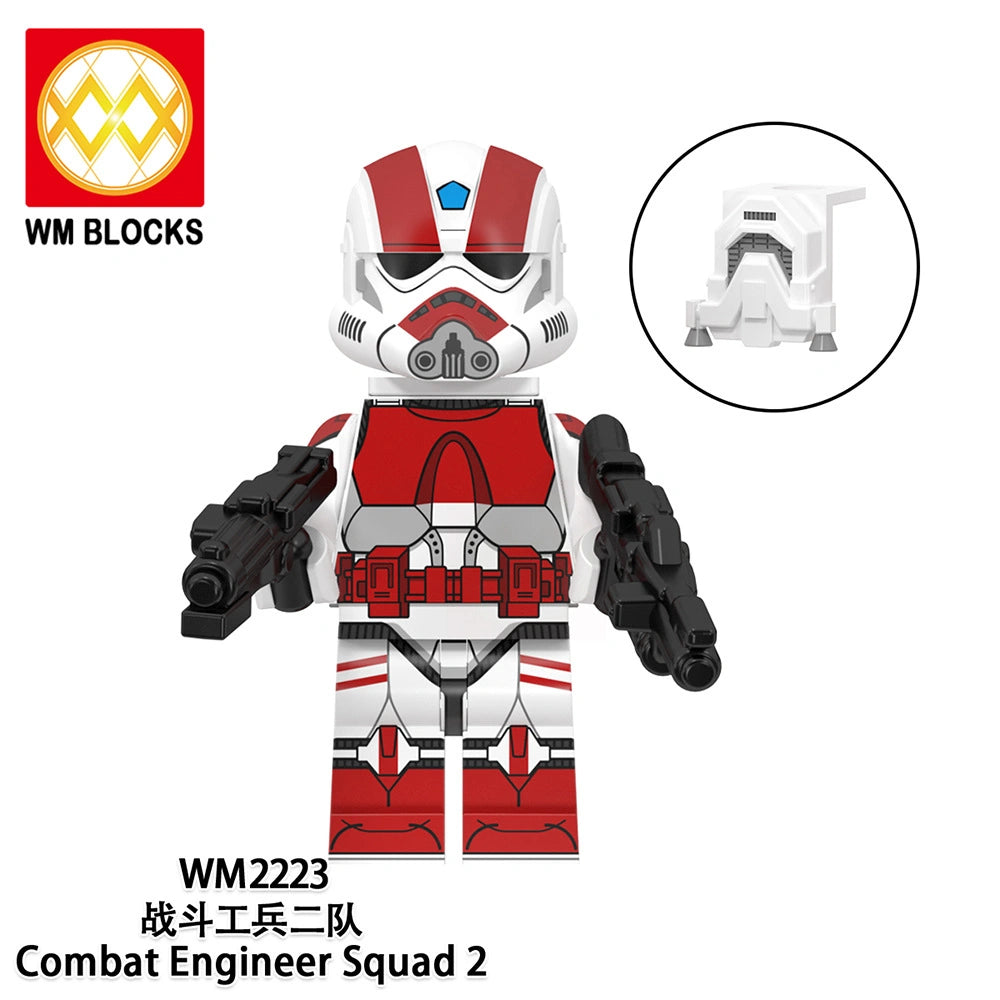 Coruscant Engineer Squad 2 Minifigures WM2223 Compatible With Lego