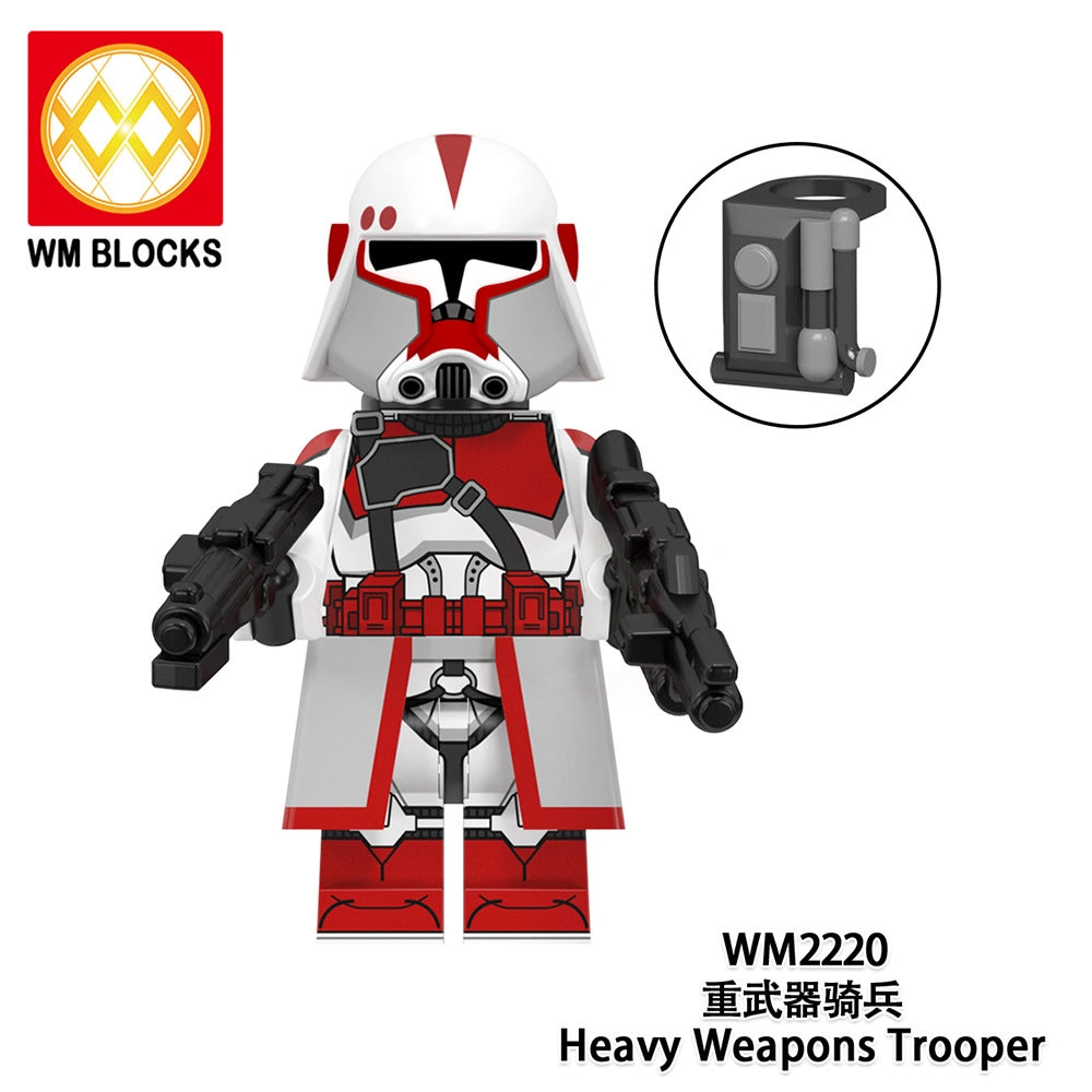 Heavy Weapons Clone Trooper Minifigures WM2220 Compatible With Lego
