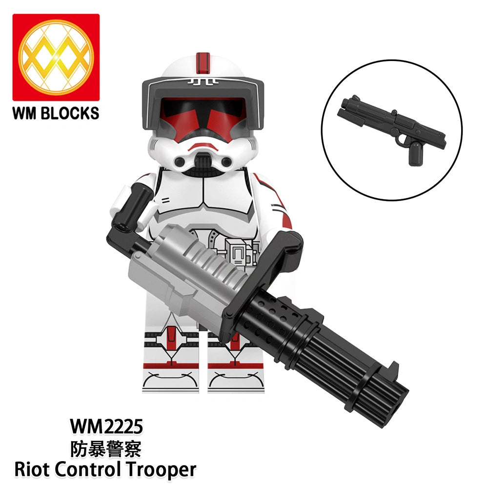 Riot Control Trooper Minifigures WM2225 Compatible With Lego