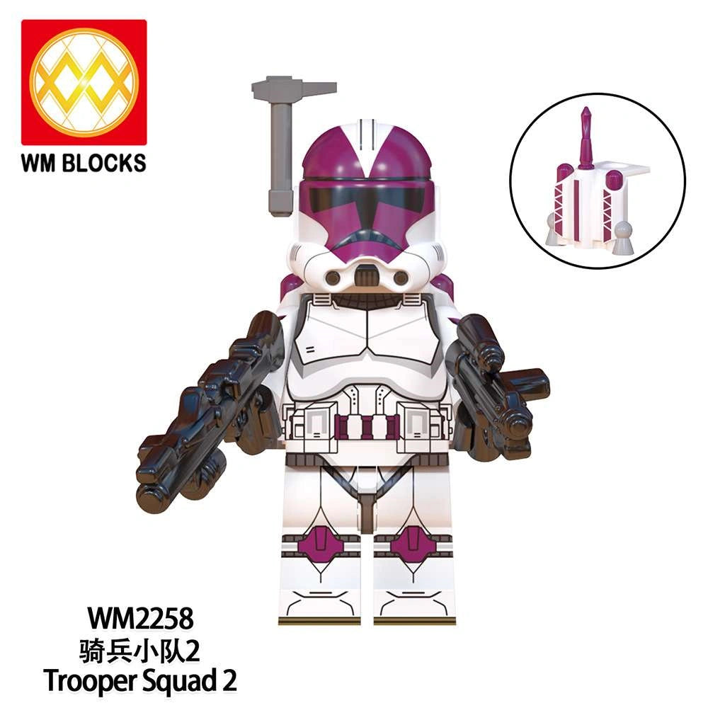 Trooper Squad 2 Minifigures WM2258 Compatible With Lego