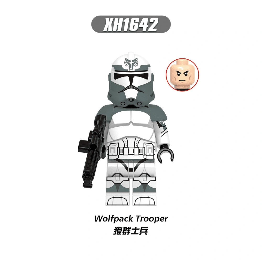 Wolfpack Clone Trooper Minifigures XH1642 Compatible With Lego