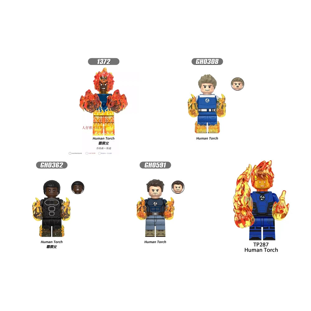 Human Torch Marvel Minifigure