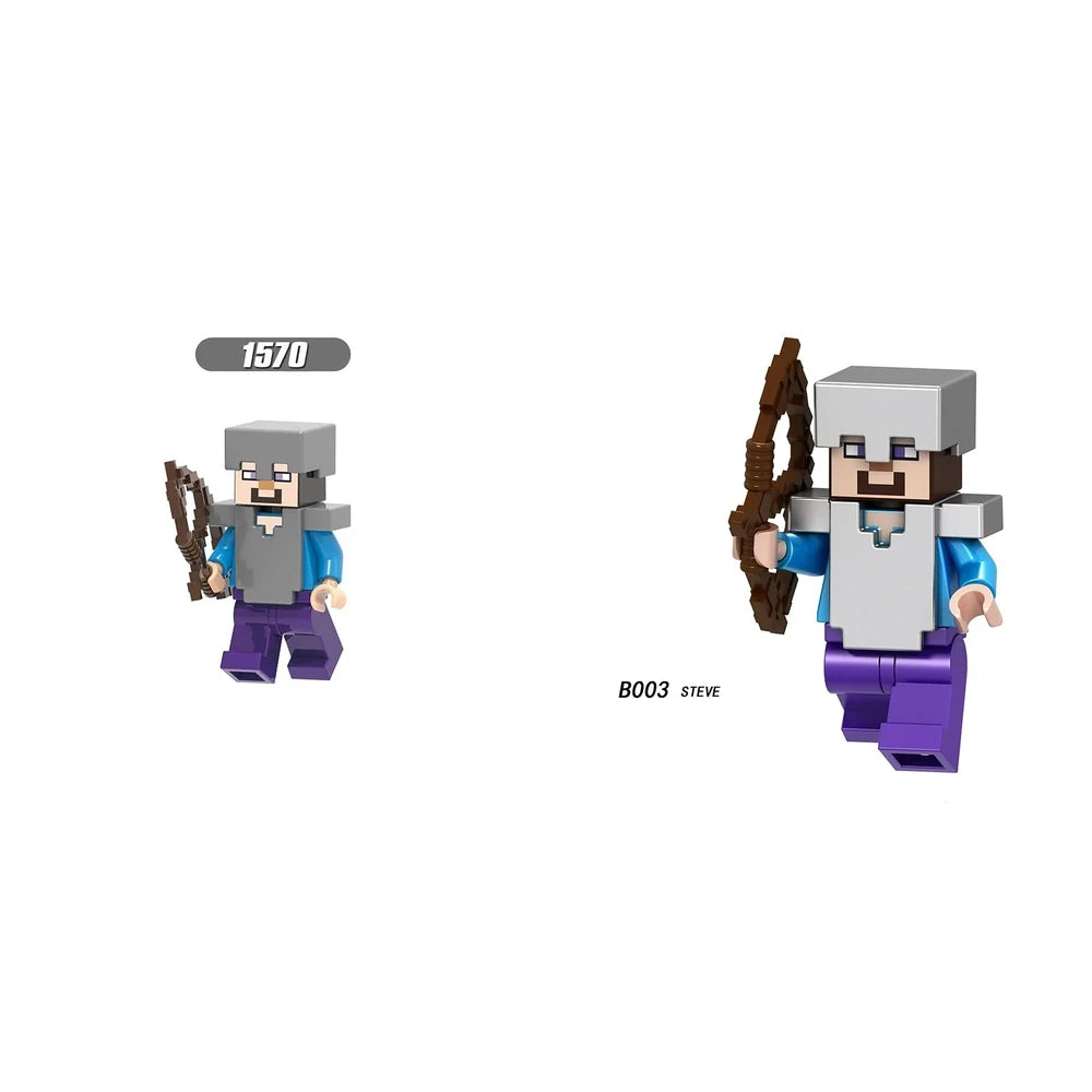 Iron Armor Steve Minecraft Minifigure