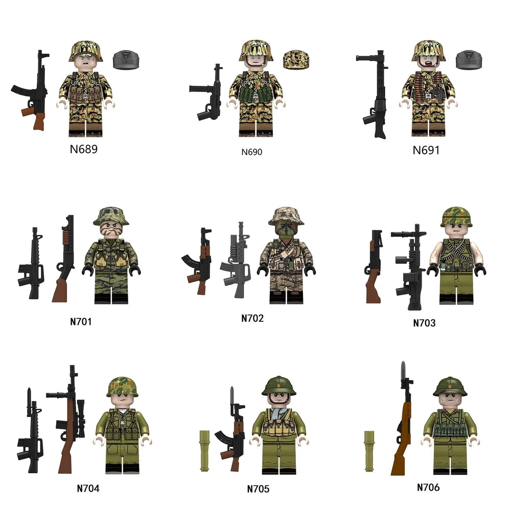 Military Soldiers Army Minifigures Minifigure