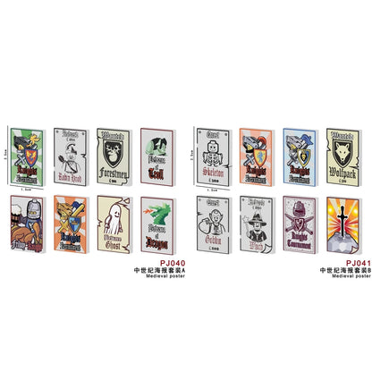 Poster Medieval Accessories Minifigure