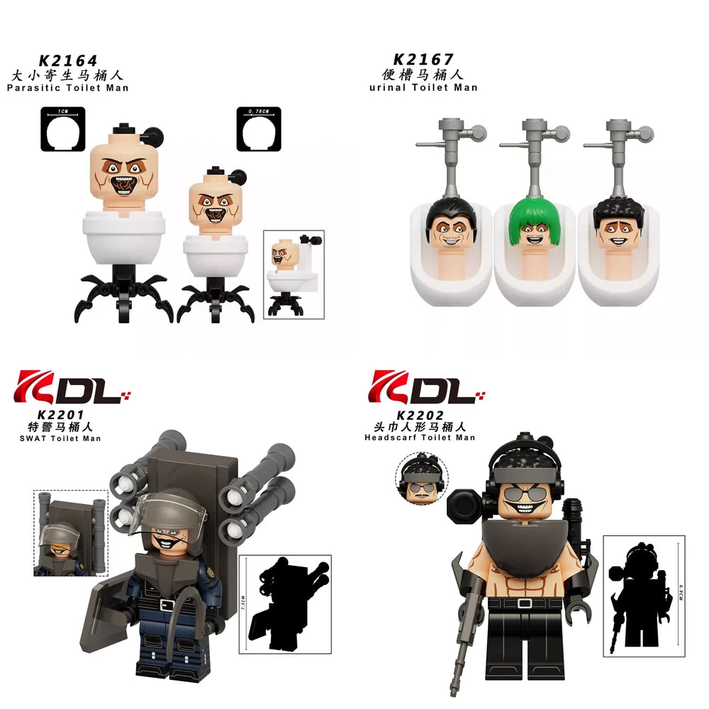 Skibidi Toilet Movies and TV Minifigure