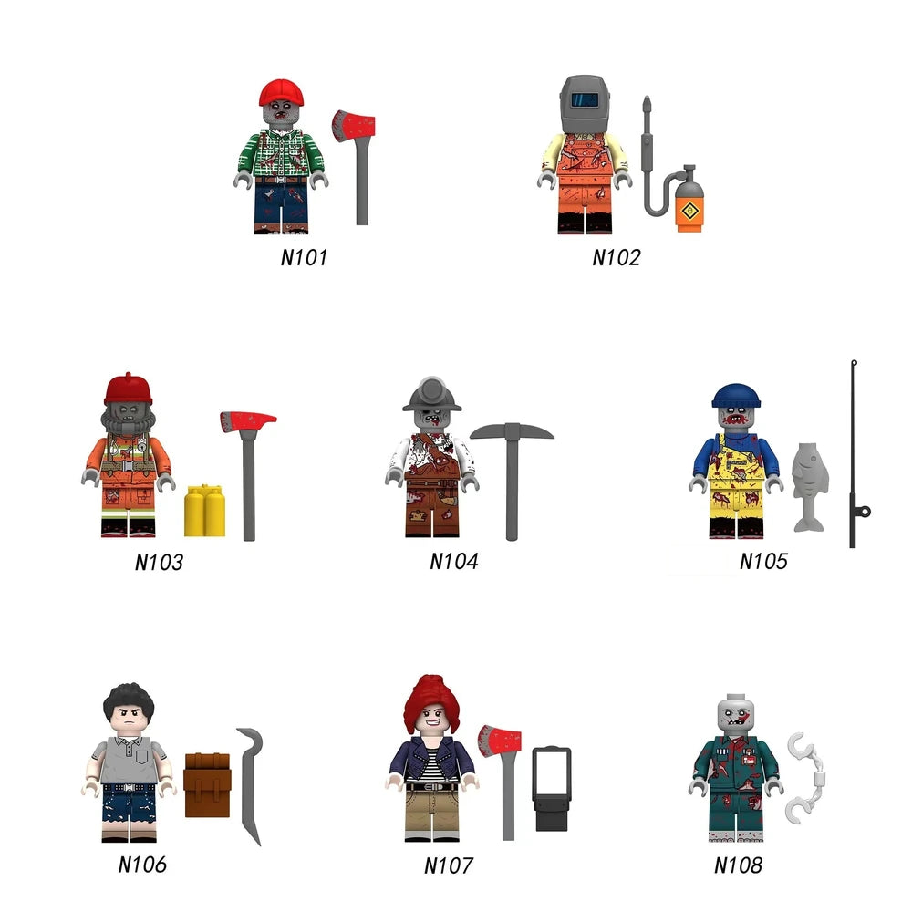 Zombie Fireman Minifigure
