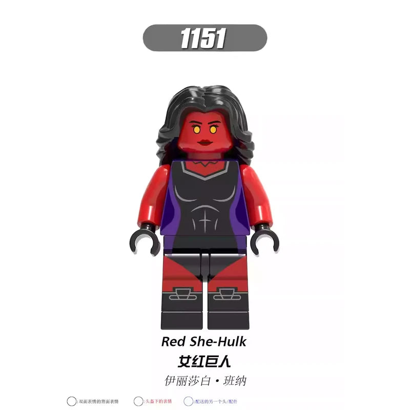 Red She-Hulk 1151 Minifigures Marvel Minifigure