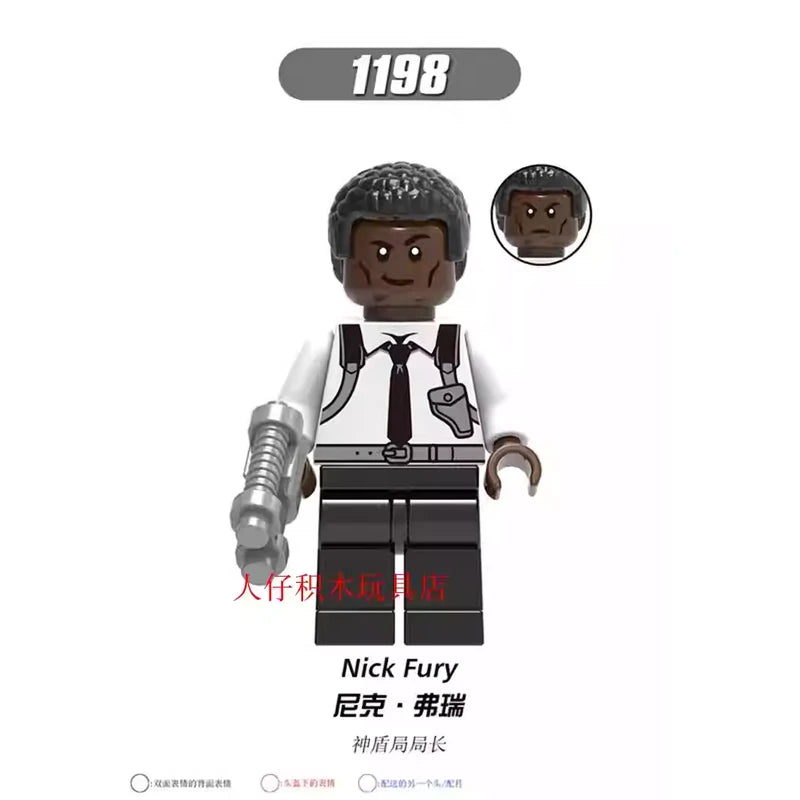 Nick Fury Minifigures 1198 Marvel MiniFigure