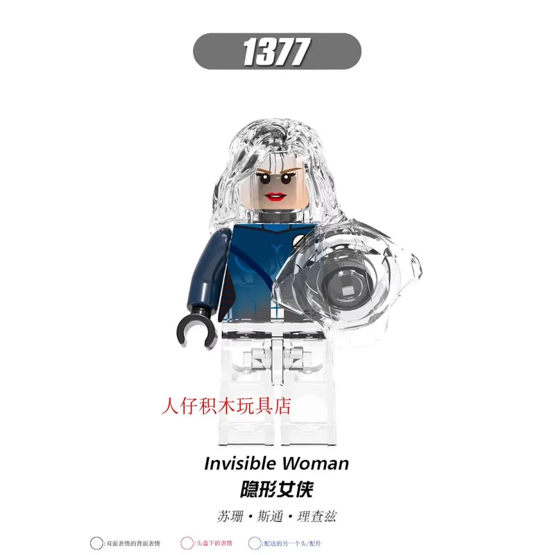 Invisible Woman Minifigures 1377 Marvel MiniFigure