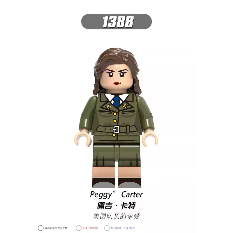 Peggy Carter Minifigures 1388 Marvel MiniFigure