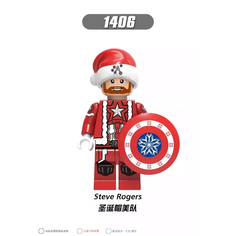 Santa Captain America Minifigures 1406 Marvel MiniFigure