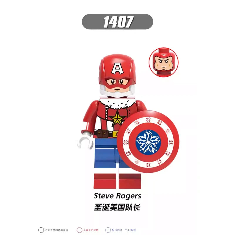 Santa Captain America Minifigures 1407 Marvel MiniFigure
