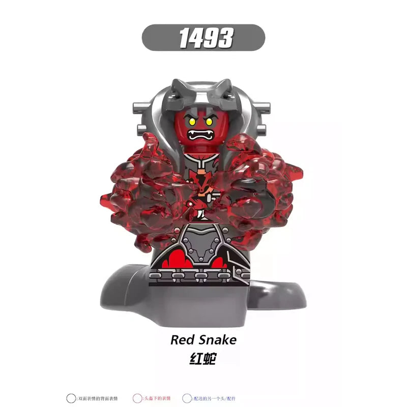 Red Snake Minifigures 1493 Other Minifigure