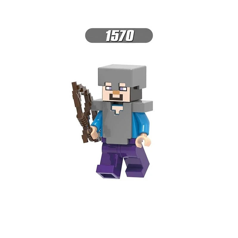 Iron Armor Steve Minifigures 1570 Minecraft MiniFigure