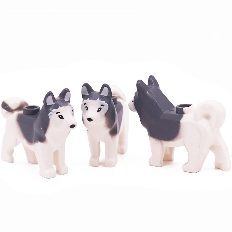 Arctic Animal Husky Snow Dog Compatible Minifigure Animal Toy 16606