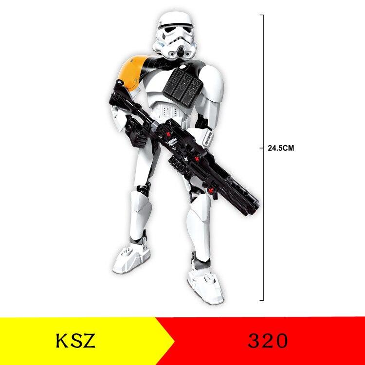 28 Styles Star Wars Rogue One Block Minifigures | Jango / K-2SO / Darth Vader / General Grievous Toy Set Code 320
