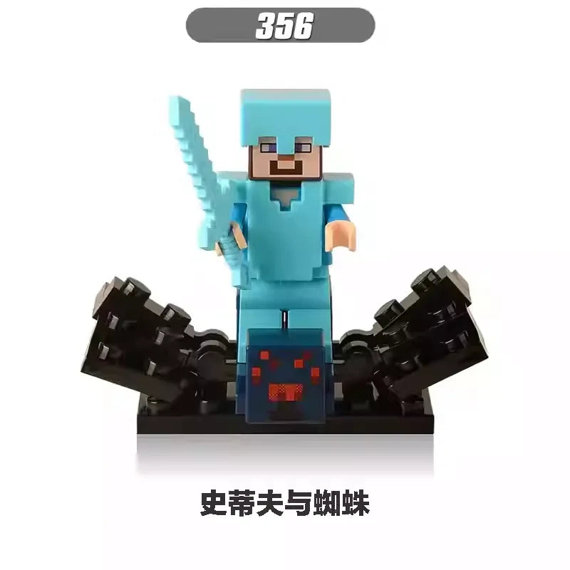 Steve with spider Minifigures 356 Minecraft MiniFigure