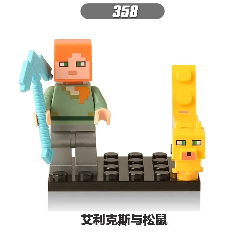 Alex with ocelot Minifigures 358 Minecraft MiniFigure