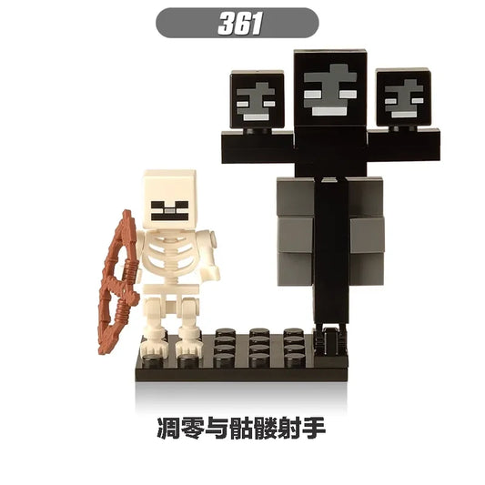 Wither and Skeleton Minifigures 361 Minecraft MiniFigure