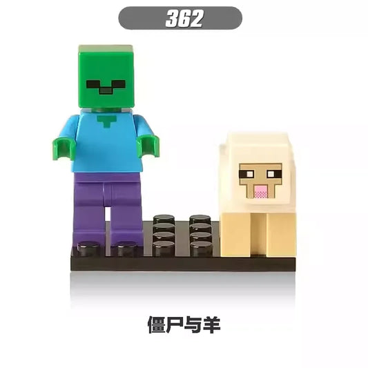 Zombie with sheep Minifigures 362 Minecraft MiniFigure