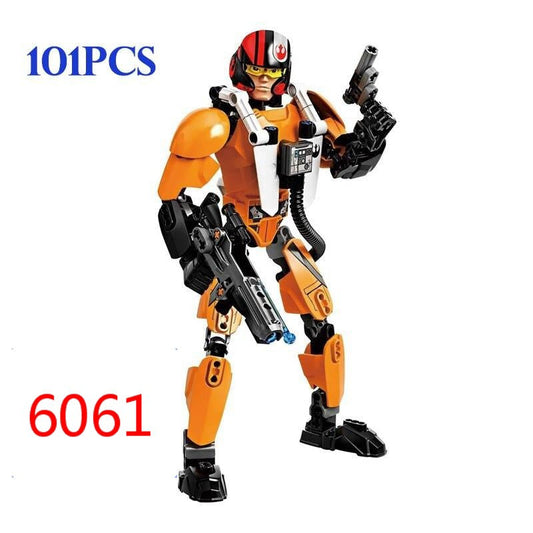 Star Wars Rogue One 28 Style Assembled Block Figures Jango K-2SO Darth Vader Grievous Model 6061