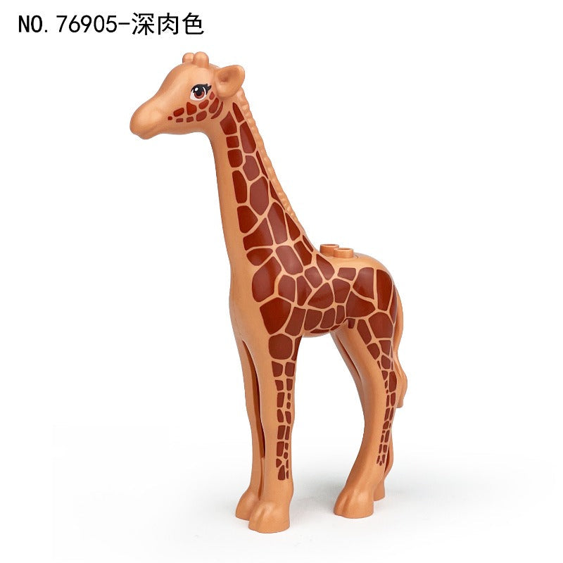 Jungle Wild Animal Three-Tone Giraffe Minifigure Dark Flesh Shade 76905